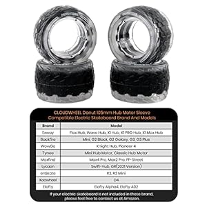 IWONDER CLOUDWHEEL Donut 105mm Hub Motor Sleeve Urban All Terrain Off Road Electric Skateboard Wheels for Hub Motor Electric Skateboards