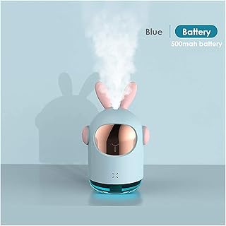 lndytq Humidificateur de Plantes Petit Espace Lapin Humidificateur d'air à ultrasons Bureau Décoration Mignonne Veilleuse Brumisateur 350ML Capacité Diffuseur d'eau (Couleur: Rose USB)