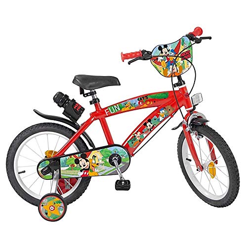 bicicletta bimbo 2 anni topolino e protezioni