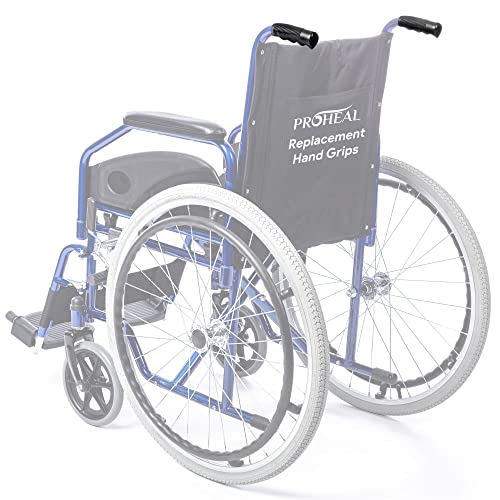 Wheelchair Hand Grips - Padded Hand Grip - Essential Wheelchair Accessories - Easy Instillation Universal Fit - Single Unit - 7" / 8" Tubing