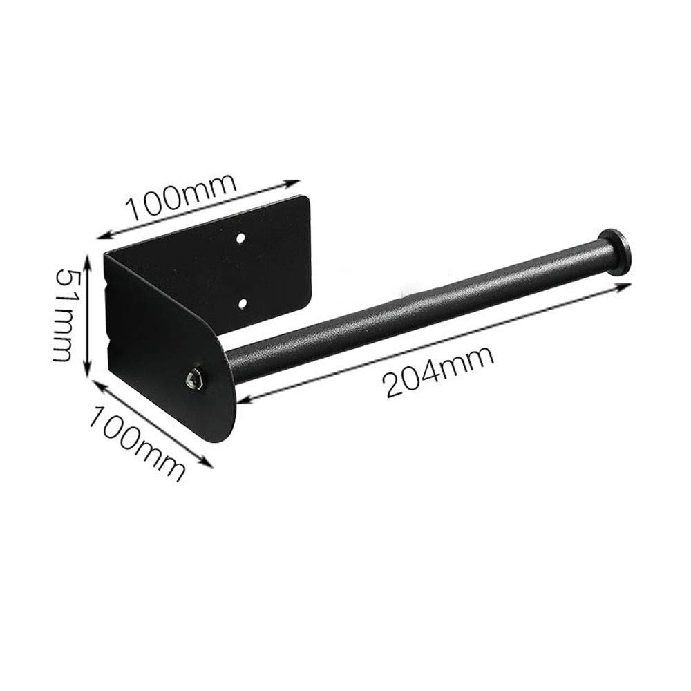 Tissue Box - 2 soportes para toallas de papel debajo del gabinete, soporte de pared para toallas de papel de cocina, soporte adhesivo negro para rollo de toallas de papel