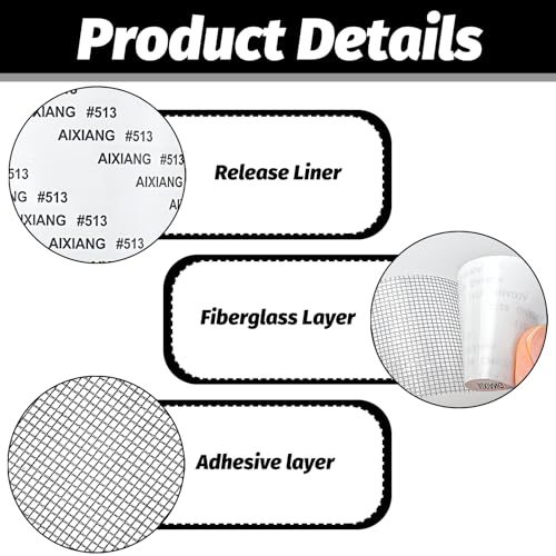 2 Rollen Fliegengitter Reparatur Set,5 Cm X 2 M Fliegengitter Reparatur Klebeband,Stark Selbstklebend Fliegengitter Reparatur Pflaster,Insektenschutz Reparaturset,Geeignet Zum Reparieren Von LöChern