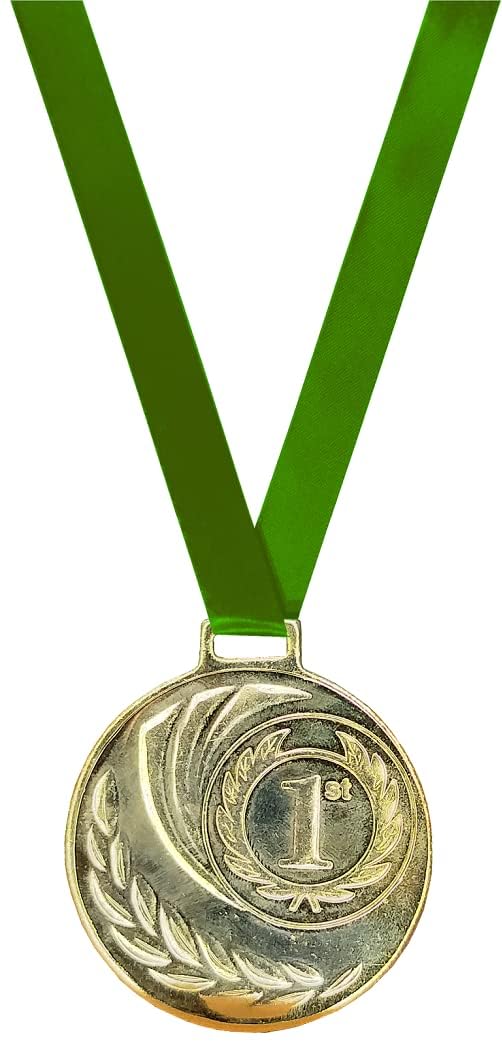 BE TREND Award Medals - Winner Medals Prizes for Sports, Competitions, Party, Spelling Bees, Olympic Style - 2.5" Diameter (Set of 3 Pcs, Gold)