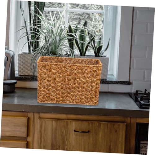 Panier robuste en plastique marron VICASKY pour magazines - 6