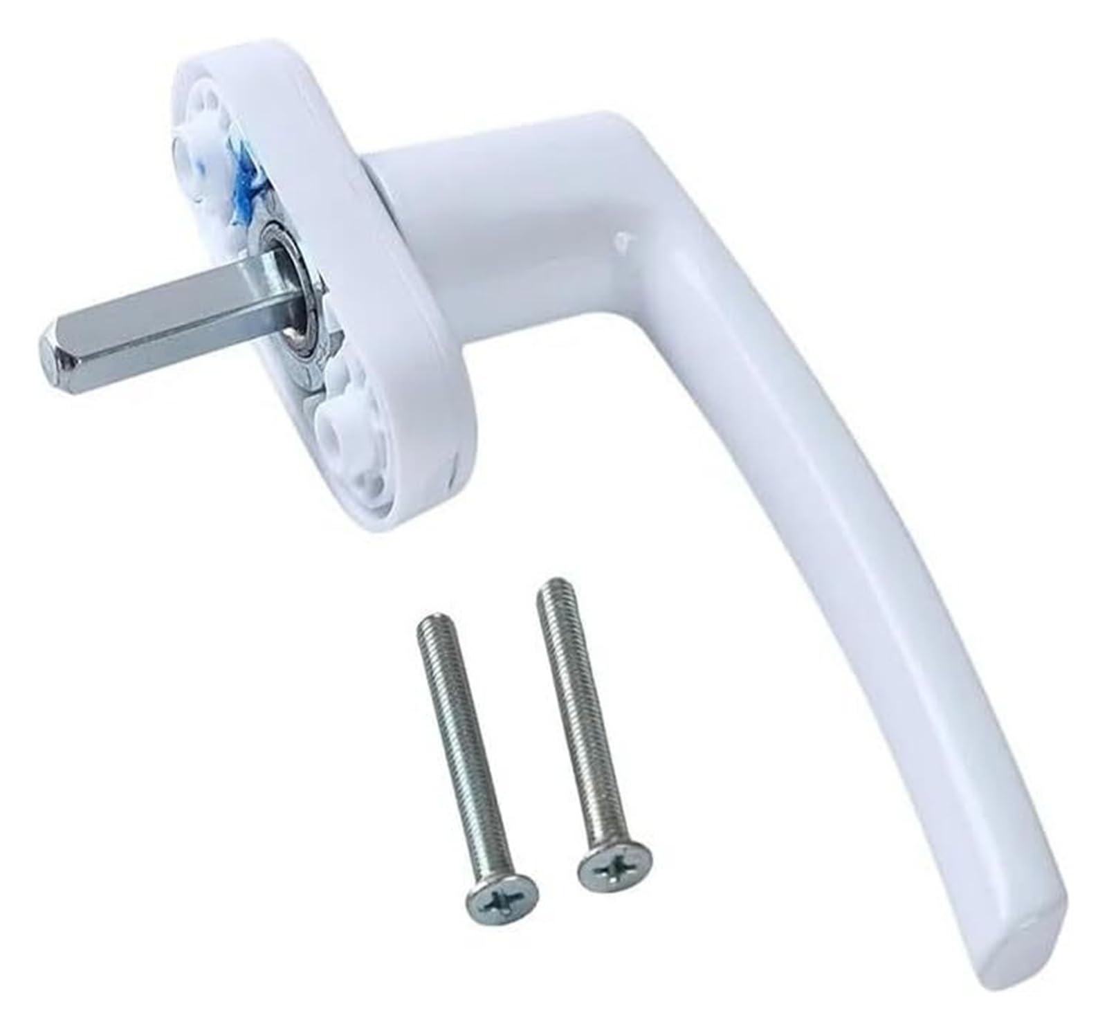 Gkirqvpe Bianco Upvc Window Handles, Upvc Window Security Handle, Aluminum Alloy Key Locking For Double Glazing, White
