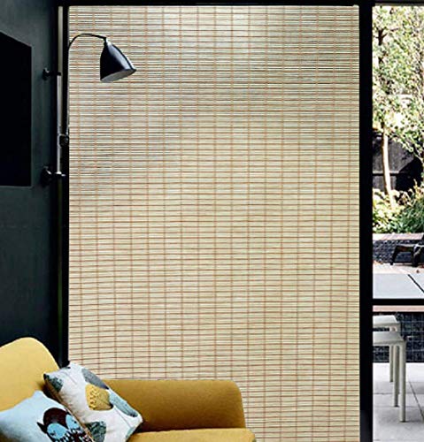 Qualsen Window Film Bamboo Static Decorative Privacy Window Films Non-Adhesive Anti Uv Window Sticker For Home Kitchen Bedroom Living Room (17.7 X 78.7Inch) #TOP4