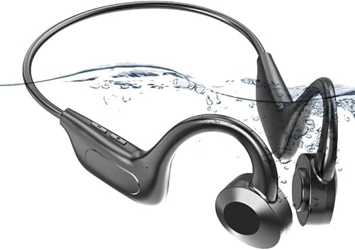 Wireless Bluetooth Bone Conduction Headphones/Earphones, Waterproof Wireless Headphones for Running, Cycling, Gym, Swimming & Other Activities