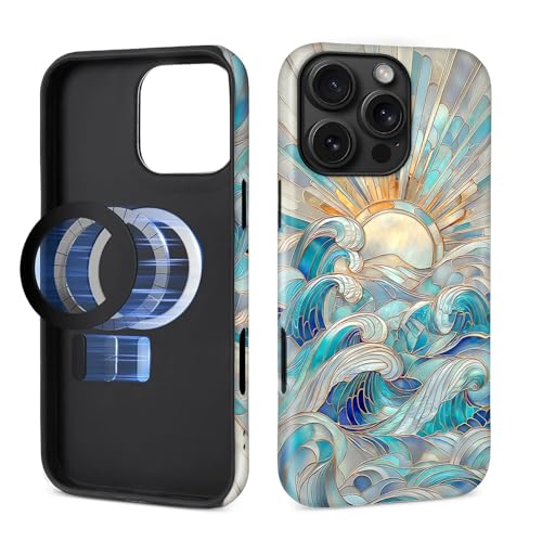 iPhone 16 Pro MaxpP[X [MagSafeΉ] }bg\tgVR + n[h PC h~ ϏՌ ی 2-in-1 P[X fB[X Y - XehOX z̔g