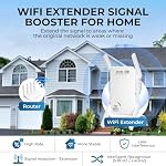 2026 WiFi Extender Signal Booster for Home, WiFi 6 Range Extender Wireless Repeater, Internet Extender Booster 5G, Long Range Signal Amplifier, Extend WiFi Coverage, Many Devices, Fix Dead Zones - Image 5