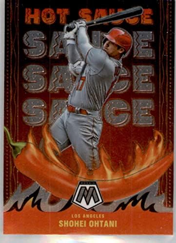 2022 Panini Mosaic Hot Sauce #6 Shohei Ohtani Los Angeles Angels Official MLB PA Basebal Card in Raw (NM or Better) Condition image 3