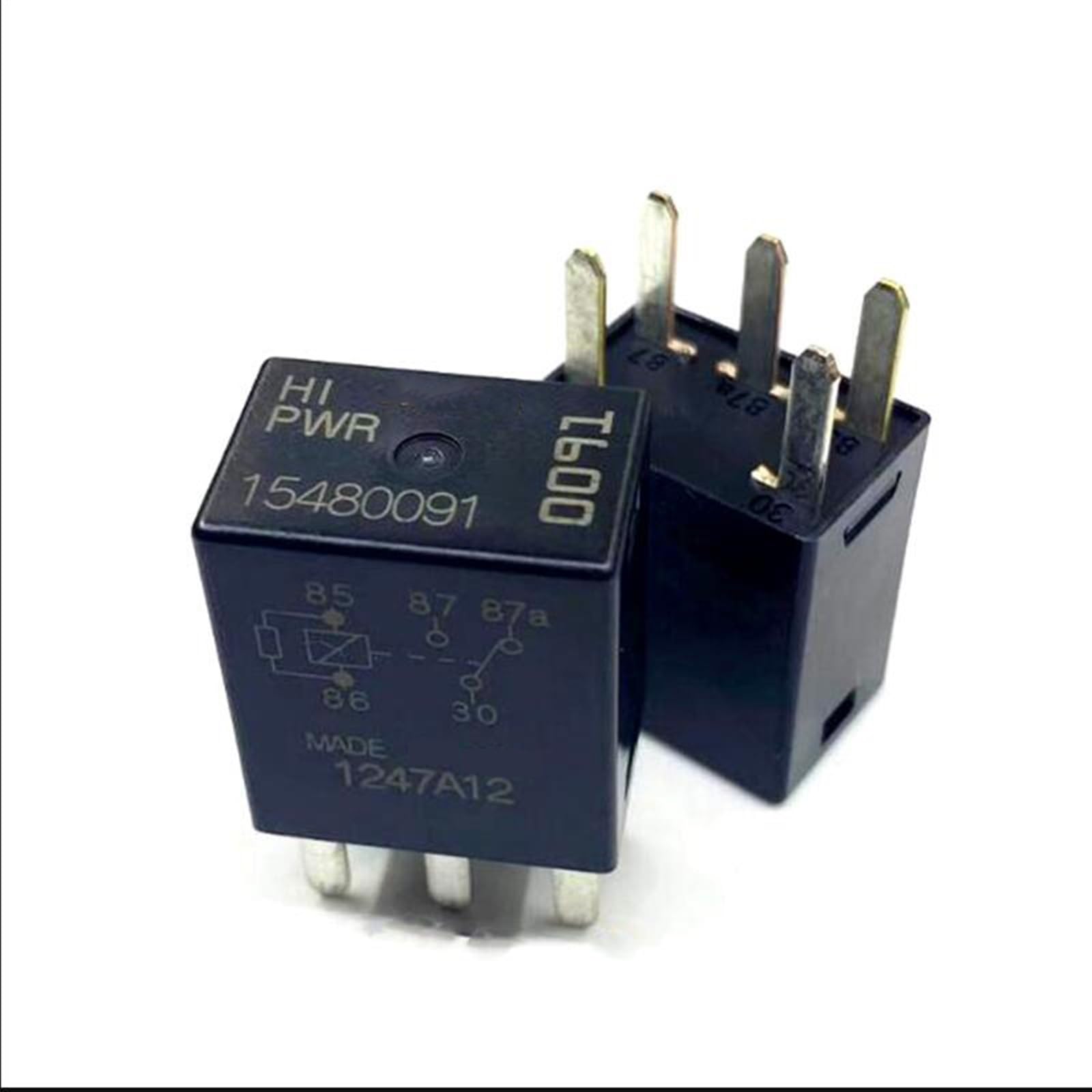 Relais 12V 35A 5PIN 15480091 commutateur DC12V auto