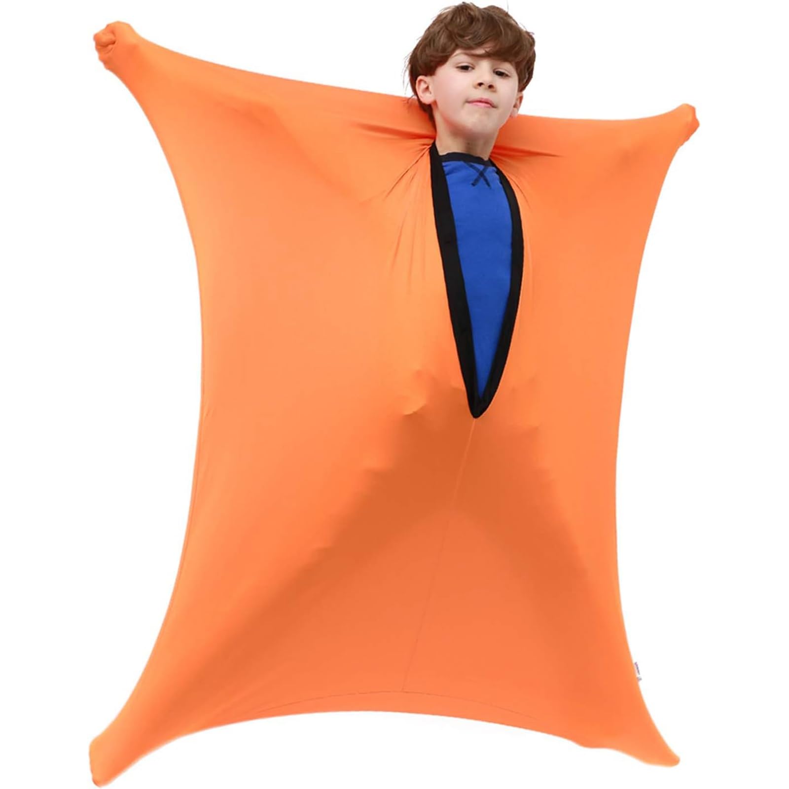 Trqqweqq Orange Full Body Sensory Body Sock Adults 35''Hx44''W Cozy Sensory Body Sock Sensory Sack(,L/Large)