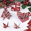 Lot De 60 Feuilles De Papier à Motifs De Noël - 10 Designs Rouges Et Or, Format A5 (14,5x21 Cm), Pour Scrapbooking Et Cartes