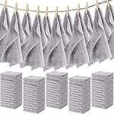 Newwiee 100 Pcs Microfiber Towels Absorbent Washcloths Bulk 12 x 12 Inch Soft Quick Drying Face Towe