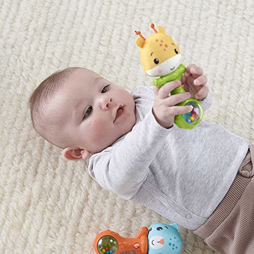 Fisher-Price Hallo Zintuigen Speelset, zorgvuldig samengestelde cadeauset met activiteitenspeeltjes voor baby's van 3… - Image 5