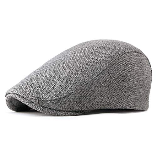 WQZYY&ASDCD Barett Cap – Karierte Baskenmütze, Baumwolle, Lässiger Retro-Stil, Für Herren, Alltag & Outdoor