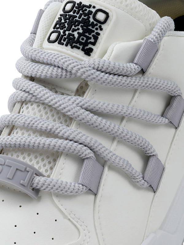 SOLETHREADS Men's White Sneakers - Image 6