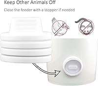 Vista 5 de Kits de alimentación por gravedad a prueba de lluvia para comederos de pollo DIY, con 8 puertos, para cubos, contenedores, comederos y más