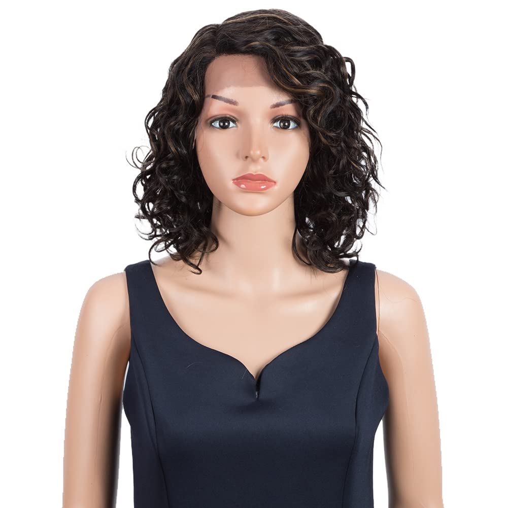 Rebecca Fashion99J Burgundy Short Bob Wigs with Bangs Human Hair 10 Inch Light Yaki Straight Short Bob Human Hair Wigs for Black Women Wear and Go Glueless Wig for Daily Wear