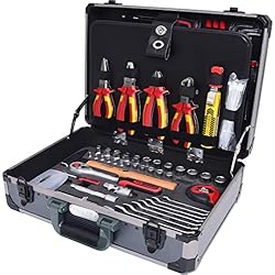 Maletin Ks Tools KS Tools 911.0628 1/4´´ + 1/2“ Maletín de herramientas para electricista, 128 pzs