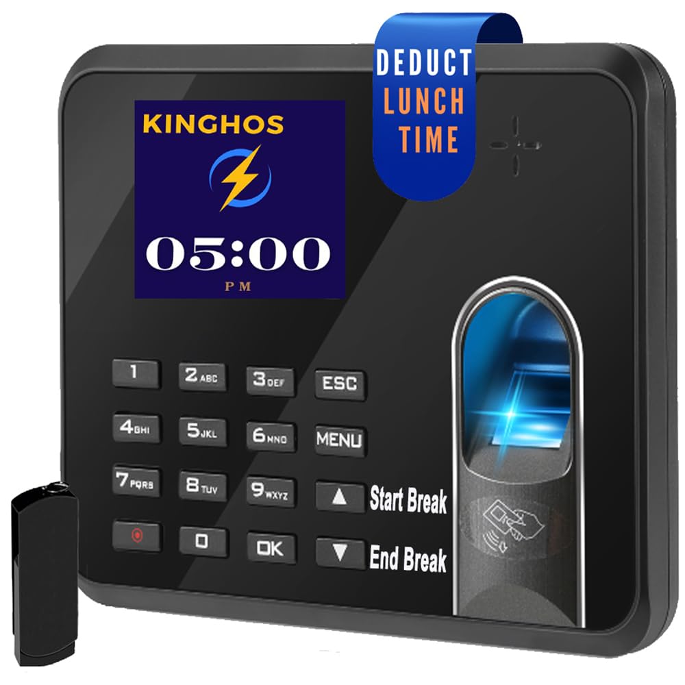 Time Clock with Automatic Lunch & Break Time Tracking, Weekly/Daily Overtime, Free Software, No Monthly Fee for Employees Small Business