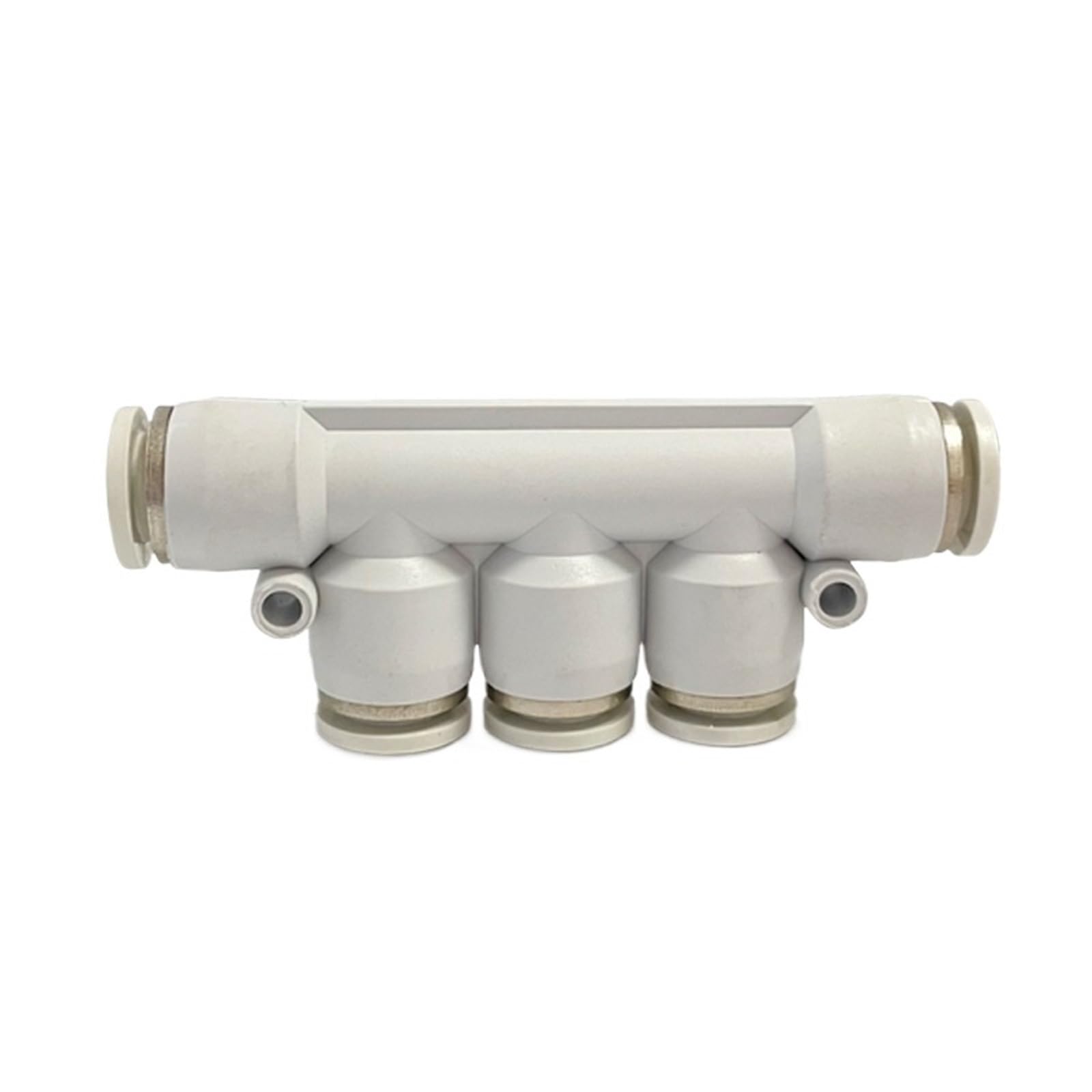 Conector rápido neumático blanco de 30 piezas, accesorios de tubo de plástico reutilizables de 5 vías