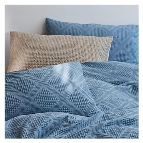 Ensemble de couverture de couette 100% coton TFBHL literie texturée - 2