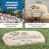 Fox Valley Traders Custom Forever Pet Memorial Garden Stone, Customized Indoor/Outdoor Décor, Crafted with 100% Resin, Loss of Pet Sympathy Gift – Measures 12” Long x 7 ½” Wide x ½” High #1