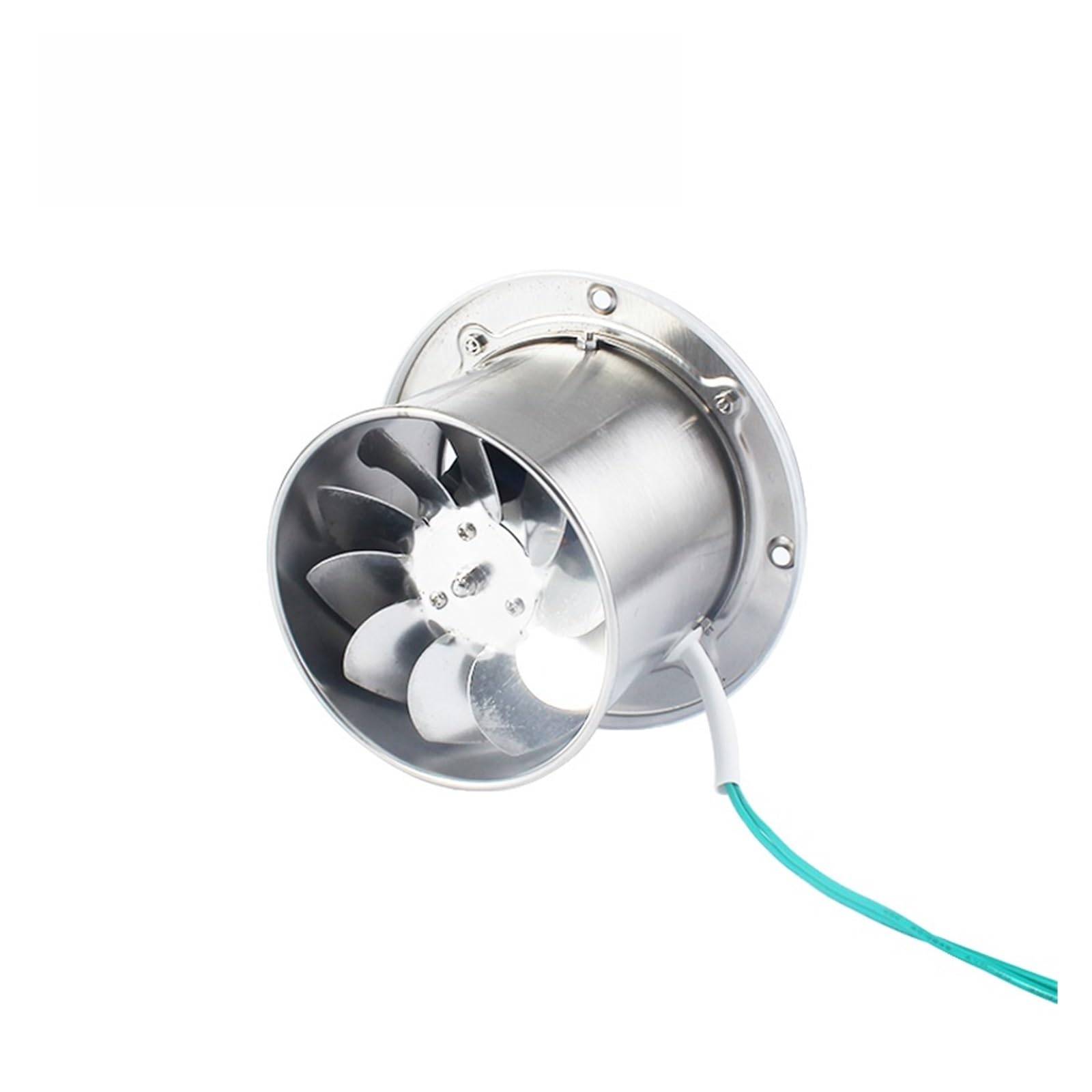 4-calowa rura Wentylator wyciągowy ze stali nierdzewnej Kanał okienny Dmuchawa wentylacyjna 4'' WC Wentylator kuchenny Booster Extractor 100mm Profesjonalny(With cover)