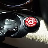 GoBadges IP53 Danger Engine Starter Button for Mini Cooper