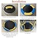 XATAMIO Trampoline Spring Cover,55 60 Inch Replacement Trampoline Safety Pad Tear-Resistant for Round Trampoline Frame (Yellow & Blue Mixed Color, 60 Inch)