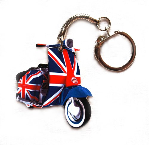 Portachiavi con scooter Union Jack - MS6