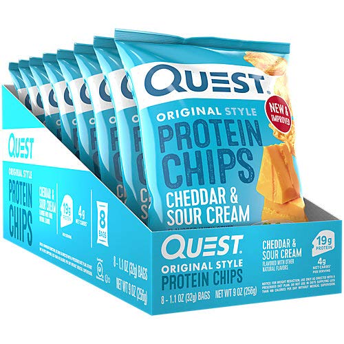 Image of Quest Protein Chips - Cheddar & Sour Cream (8 Bags)