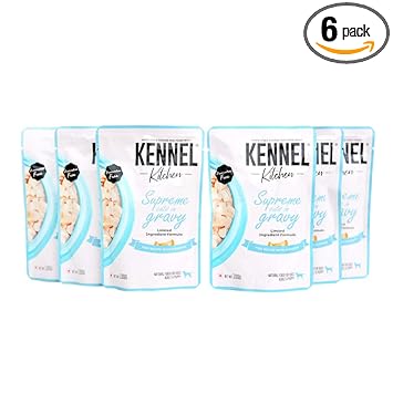 Kennel Kitchen Supreme Cuts in Gravy, Wet Dog Food- Fish with Pumpkin - 100 GMS (Pack of 6)