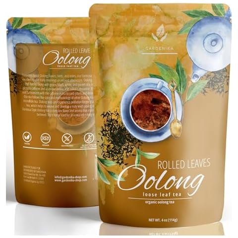 Gardenika Oolong Tea, Loose Leaf, Organic, KSA Kosher - 4 oz (1 Pack) Cover