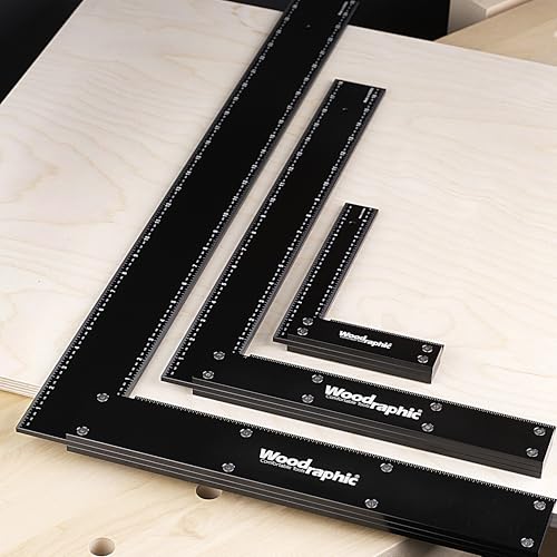 Woodraphic 12 Inch Precision Machinist Square – CNC Machined Layout and Marking Tool for Framing, Cabinetmaking, and Joinery – Aluminum 90 Degree Right Angle Measuring Tool - Image 8