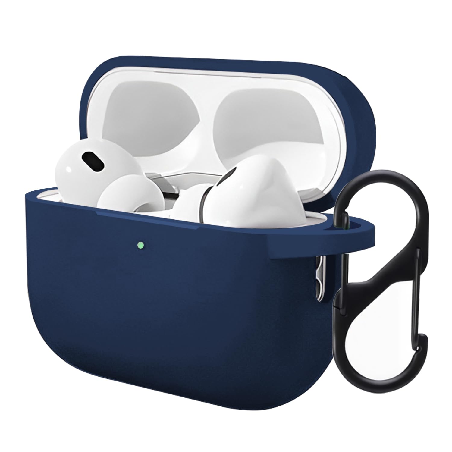LIRAMARK Silicone Soft Case Cover with Buckle for Airpods 5 (2026) / Airpods 4 (2024), Apple airpods 4th Generation / 5th Generation case (Midnight Blue) — Amazon image 13