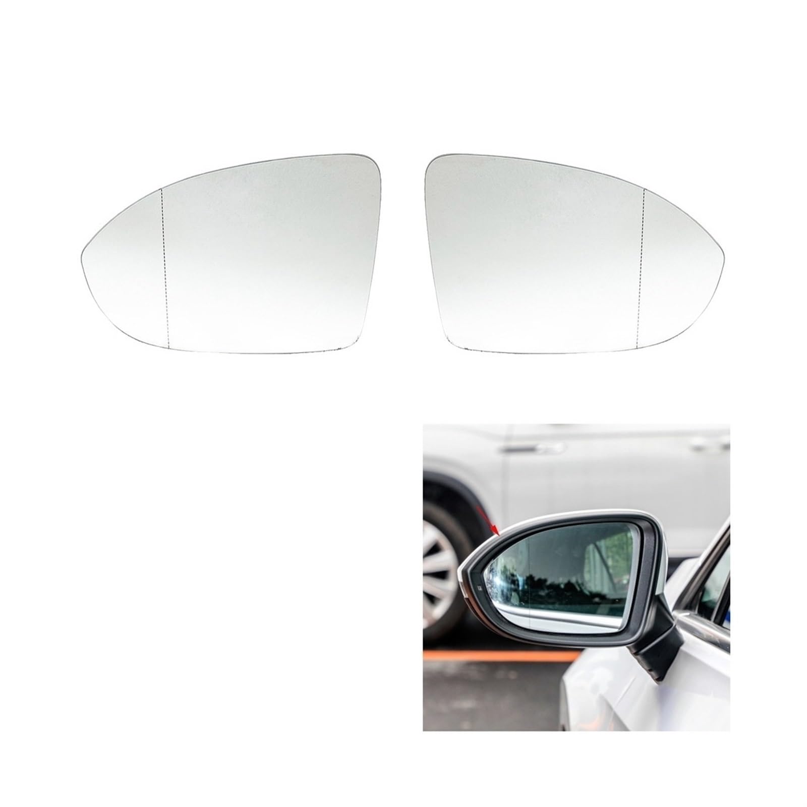 Spiegelglas Ersatz Für Golf Für Mk8 2020 2021 2022 Auto Vorne 
