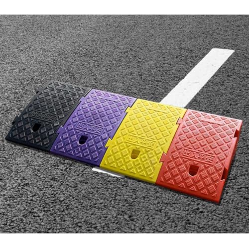 Rampa portátil para bordillo de entrada, altura de elevación 19 cm (7,5 pulgadas), rampa ligera de plástico resistente para motocicleta, silla de ruedas y bicicleta (color: naranja) miniatura 7