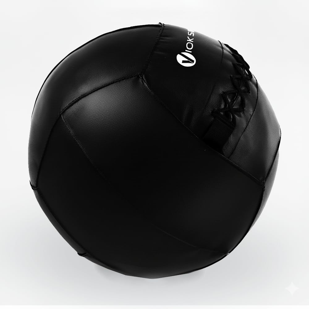 VIOK SPORT Wall Ball 3, 4, 5, 6, 7, 8, 9, 12 y 15 kg Balón de Entrenamiento para Cross Training, Fuerza y Core - Fabricado en PVC - Resistente y Versátil