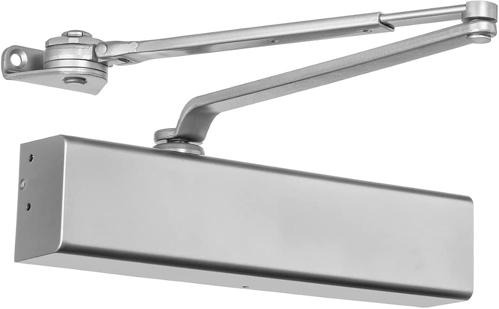 Dynasty 8500 Series Door Closer, Sprayed Aluminum, Spring 1-6, Hold Open — 사진 1
