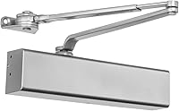 Vista 1 de Dynasty Hardware Door Closer, Grade 1 Heavy Duty Commercial Hydraulic Closer & Hold Open Arm, Self-Closing, Adjustable Spring Size 1-6, ADA