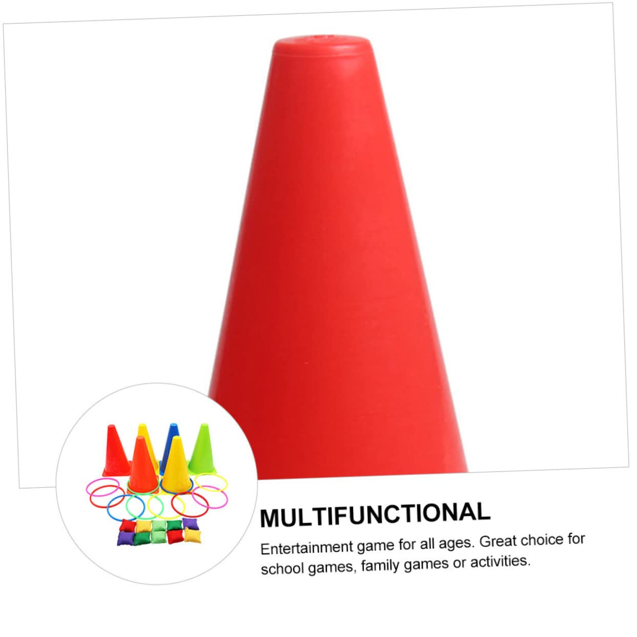 Gioco di Lancio Anelli per Bambini Set 1, Plastico Colorato | Giochi in Famiglia, Design Allegro, Attività Ricreative per Ragazzi e Ragazze Colore Casuale