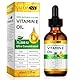 Reines flüssiges Vitamin E-Öl, natürliche ätherische Öle für Haut und Gesicht, Haaröl, für tiefe Feuchtigkeitsversorgung, Anti-Aging, Reduzierung feiner Linien – 60 ml