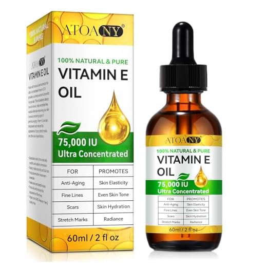 Aceite de Vitamina E 75000 UI - Puro y Natural para Piel, Cabello, Cicatrices y Cuero Cabelludo | Hidratante Facial y Corporal (1 Pack 1 x 60 ML)