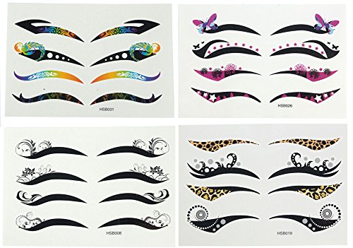 40pairs Mix Eye Liner Sticker Tattoos 4 Different Styles in One Bag Makeup Tools