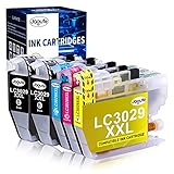 Jagute LC3029XXL Compatible Ink Cartridge Replacement for Brother LC3029 XXL LC 3029XXL for...