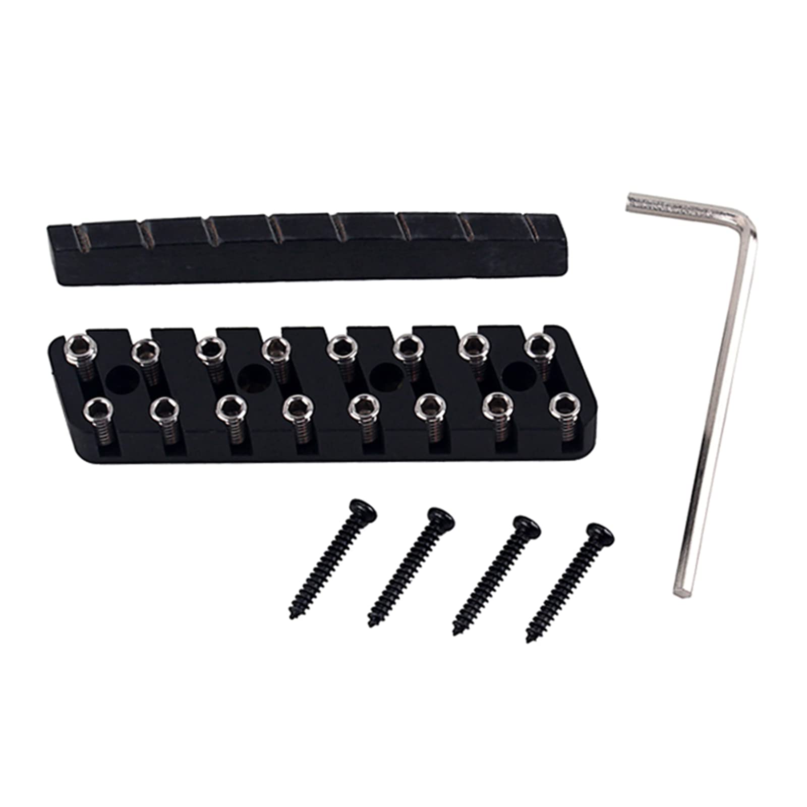 Electric Guitar Lock Nut Metal Camel Bone Guitar String Locking Nut 6-String 7-String 8-String Headless Piano Pillow Set