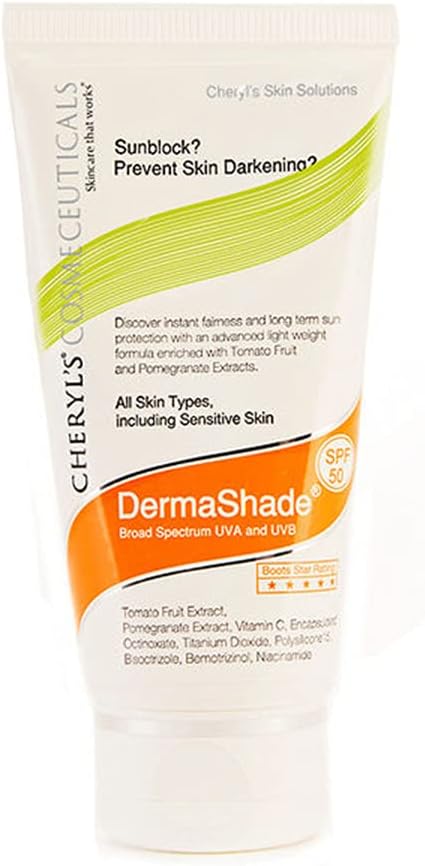 CHERY'S Cosmeceuticals Skincare That Works' Sunblock Prevent Skin Darkening DermaShade All Skin Types, Including Sensitive Skin (DermaShade)
