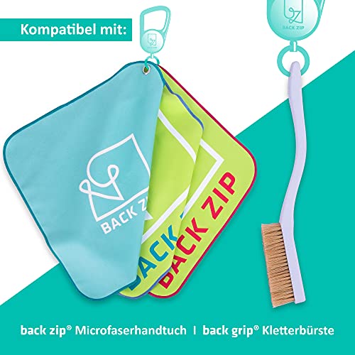 KEENON SPORTS Microfaser-Handtuch inklusive Netztasche – kompatibel Karabiner – Wandern, Mountainbiken, Schitouren, Reisen – schnell trocknend – saugstark – platzsparend